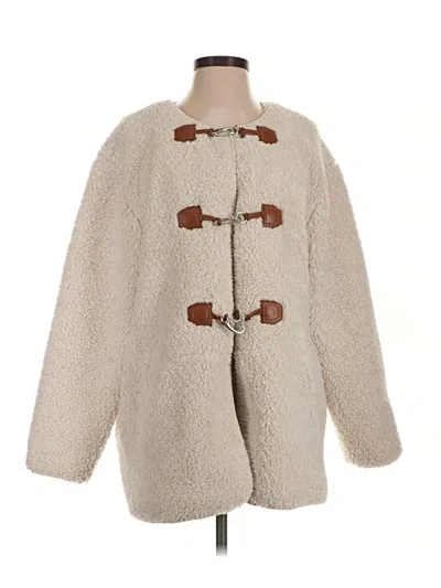 Pre-owned Avec Les Filles Coat In Ivory