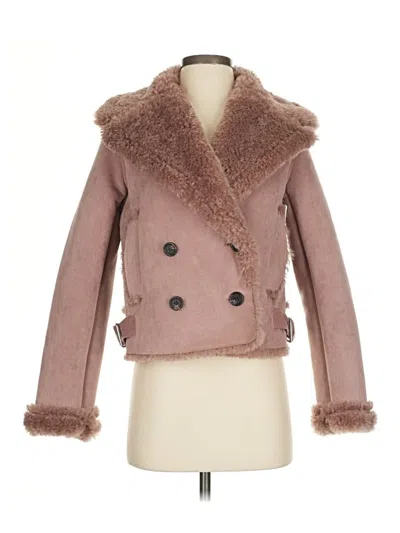 Pre-owned Avec Les Filles Coat In Pink