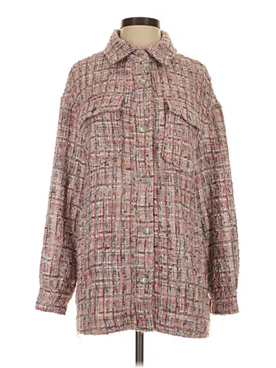 Pre-owned Avec Les Filles Coat In Pink