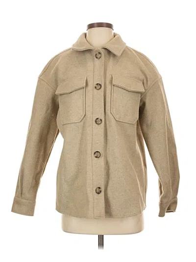 Pre-owned Avec Les Filles Coat In Tan