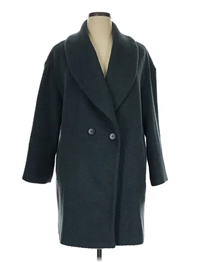 Pre-owned Avec Les Filles Coat In Teal