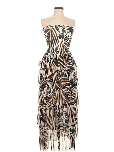 Pre-owned Avec Les Filles Cocktail Dress In Brown