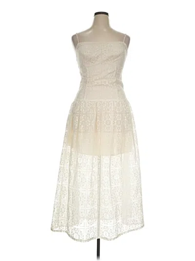 Pre-owned Avec Les Filles Cocktail Dress In Ivory
