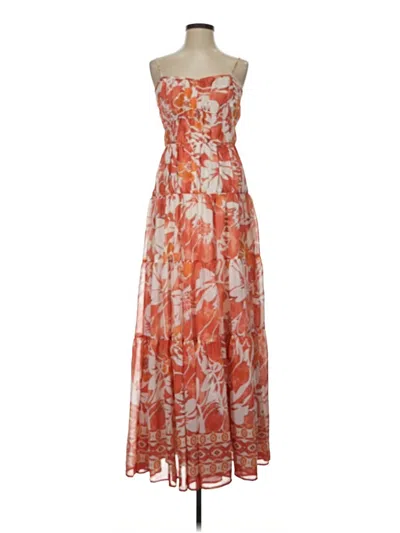 Pre-owned Avec Les Filles Cocktail Dress In Orange