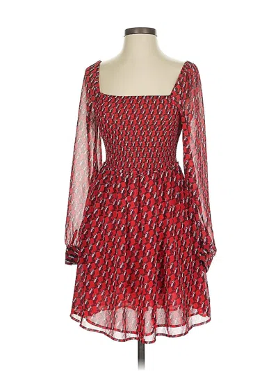Pre-owned Avec Les Filles Cocktail Dress In Red