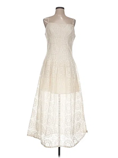 Pre-owned Avec Les Filles Cocktail Dress In White