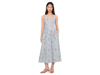 Avec Les Filles Corset Top Midi Dress In Multi