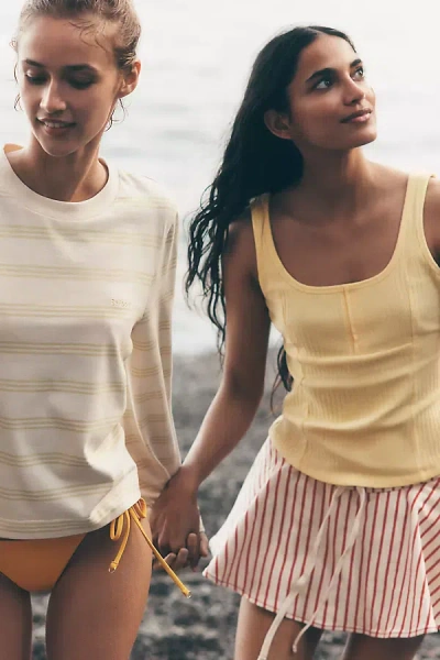 Avec Les Filles Cotton Flowy Skort In Multi