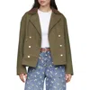Avec Les Filles Cotton Twill Peacoat