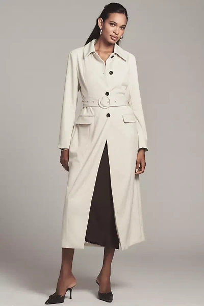 Avec Les Filles Cutaway Coat Jacket In White