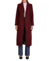 Avec Les Filles Cutaway Maxi Coat In Red