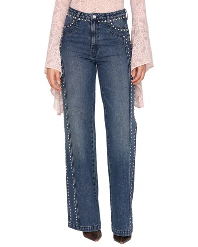 Avec Les Filles Denim Pant In Black