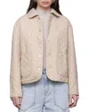 Avec Les Filles Diamond Quilted Cotton Jacket In Neutral