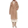 AVEC LES FILLES AVEC LES FILLES OVERSIZE LUXE FAUX FUR LONGLINE COAT