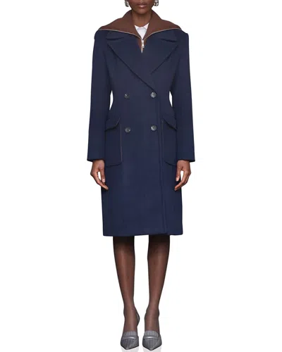 AVEC LES FILLES AVEC LES FILLES DOUBLE-BREASTED WOOL-BLEND COAT