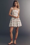 Avec Les Filles Drop-waist Romper In Multi