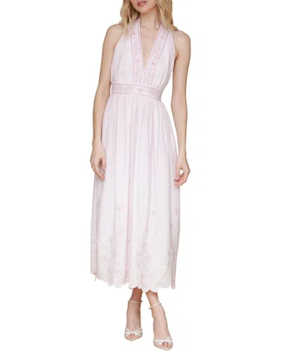 Avec Les Filles Embroidered Dress In White
