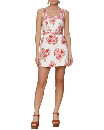 Avec Les Filles Embroidered Mini Dress In Multi