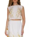Avec Les Filles Embroidered Top