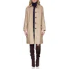 Avec Les Filles Equine Embroidered Cotton Blend Trench Coat In Neutral