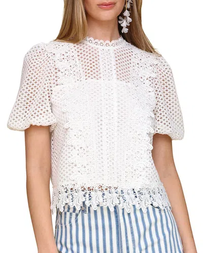 AVEC LES FILLES EYELET TOP
