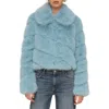 Avec Les Filles Faux Fur Crop Jacket