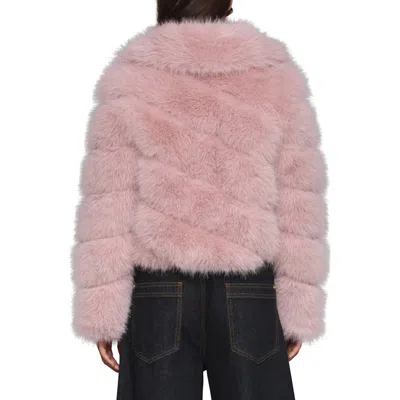 Avec Les Filles Faux Fur Crop Jacket