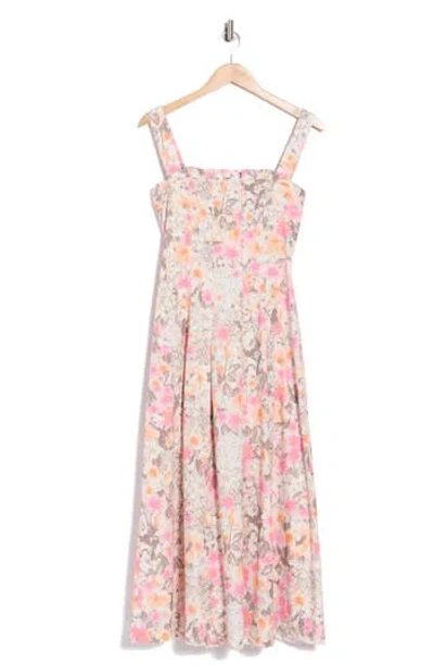 Avec Les Filles Fit And Flare Dress In Multi