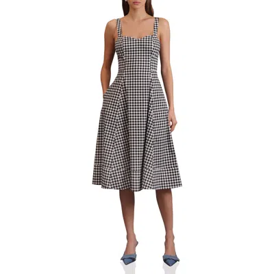 Avec Les Filles Fit And Flare Sweetheart Dress