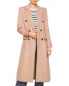 Avec Les Filles Hourglass Coat In Camel