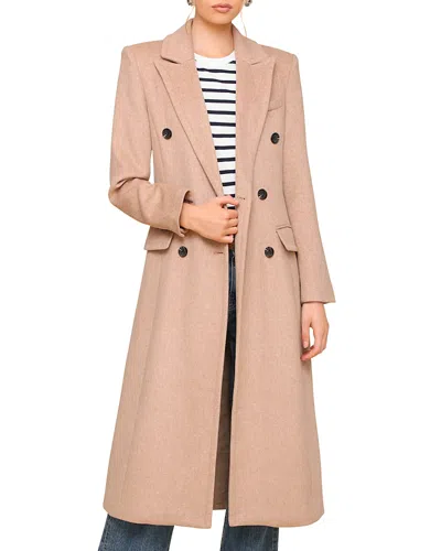 Avec Les Filles Hourglass Coat In Camel