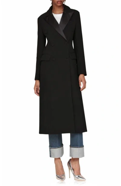 Avec Les Filles Hourglass Tailored Coat In Black