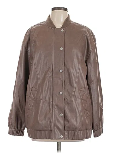 Pre-owned Avec Les Filles Jacket In Brown