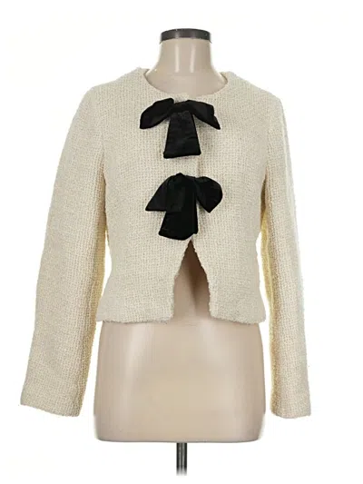Pre-owned Avec Les Filles Jacket In Ivory