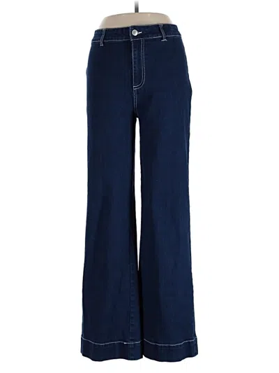 Pre-owned Avec Les Filles Jeans In Blue