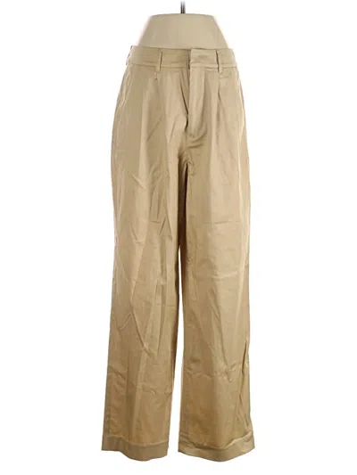 Pre-owned Avec Les Filles Khaki Pant In Tan