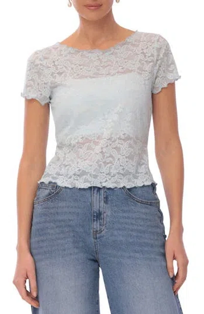 Avec Les Filles Lace Lettuce Edge Top
