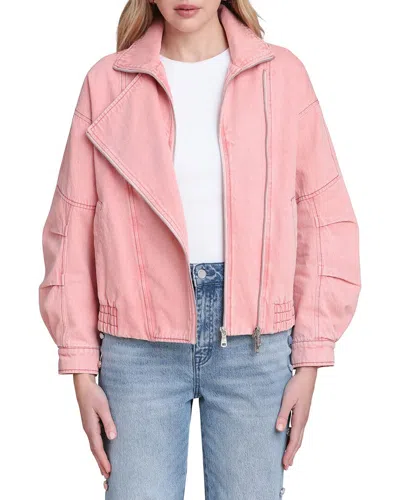 Avec Les Filles Layered Bomber Jacket In Pink