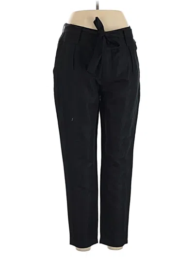 Pre-owned Avec Les Filles Linen Pants In Black