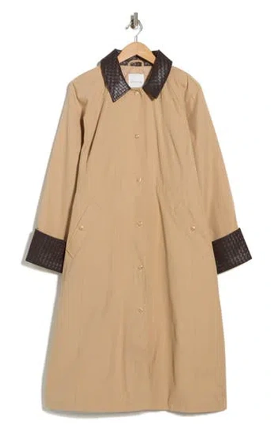 Avec Les Filles Longline Bard Jacket In Brown