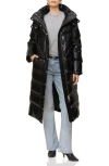 Shop Avec Les Filles Longline Hooded Puffer Coat In Black