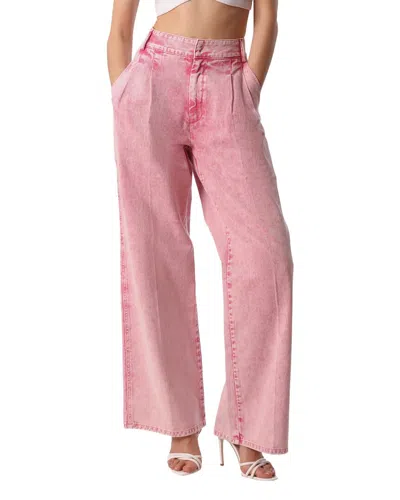 Avec Les Filles Low Rise Trouser In Pink