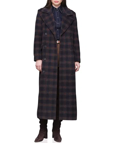 AVEC LES FILLES AVEC LES FILLES MAXI DOUBLE BREASTED WOOL-BLEND COAT