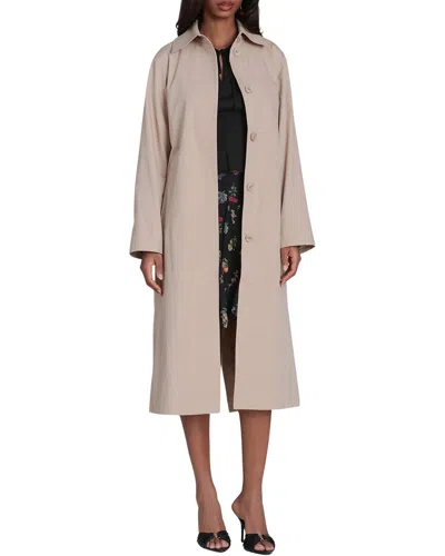 Avec Les Filles Maxi Trench In Neutral