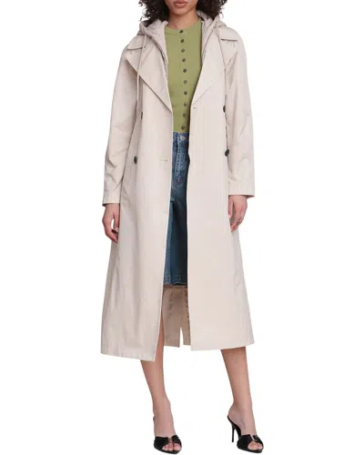 Avec Les Filles Maxi Trench In Neutral