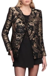 Avec Les Filles Metallic Tapestry Embroidery Jacket In Multi