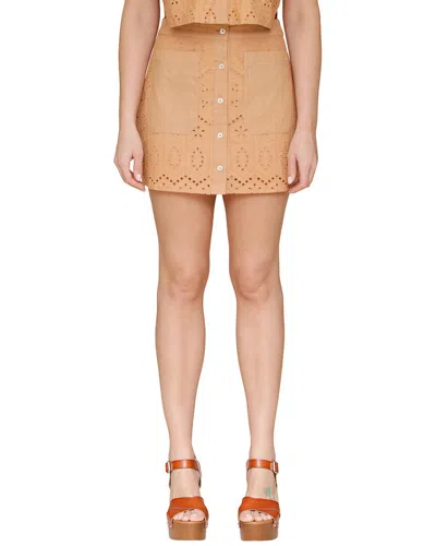 Avec Les Filles Mini Skirt In Neutral