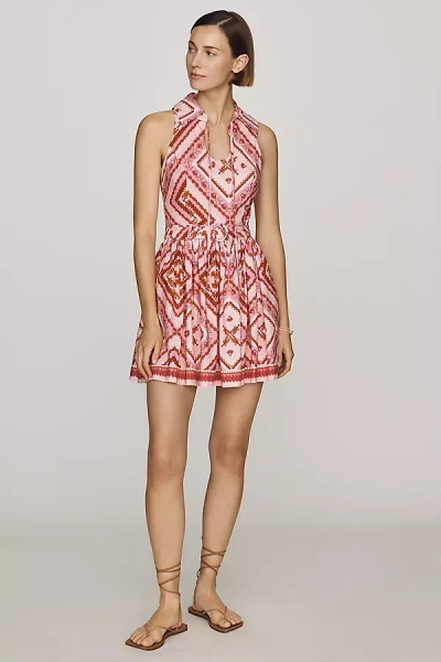 Avec Les Filles Mosaic Dress In Pink