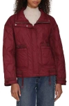 Avec Les Filles Onion Quilted Jacket In Burgundy