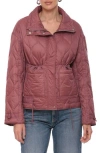 Avec Les Filles Onion Quilted Jacket In Dark Mauve